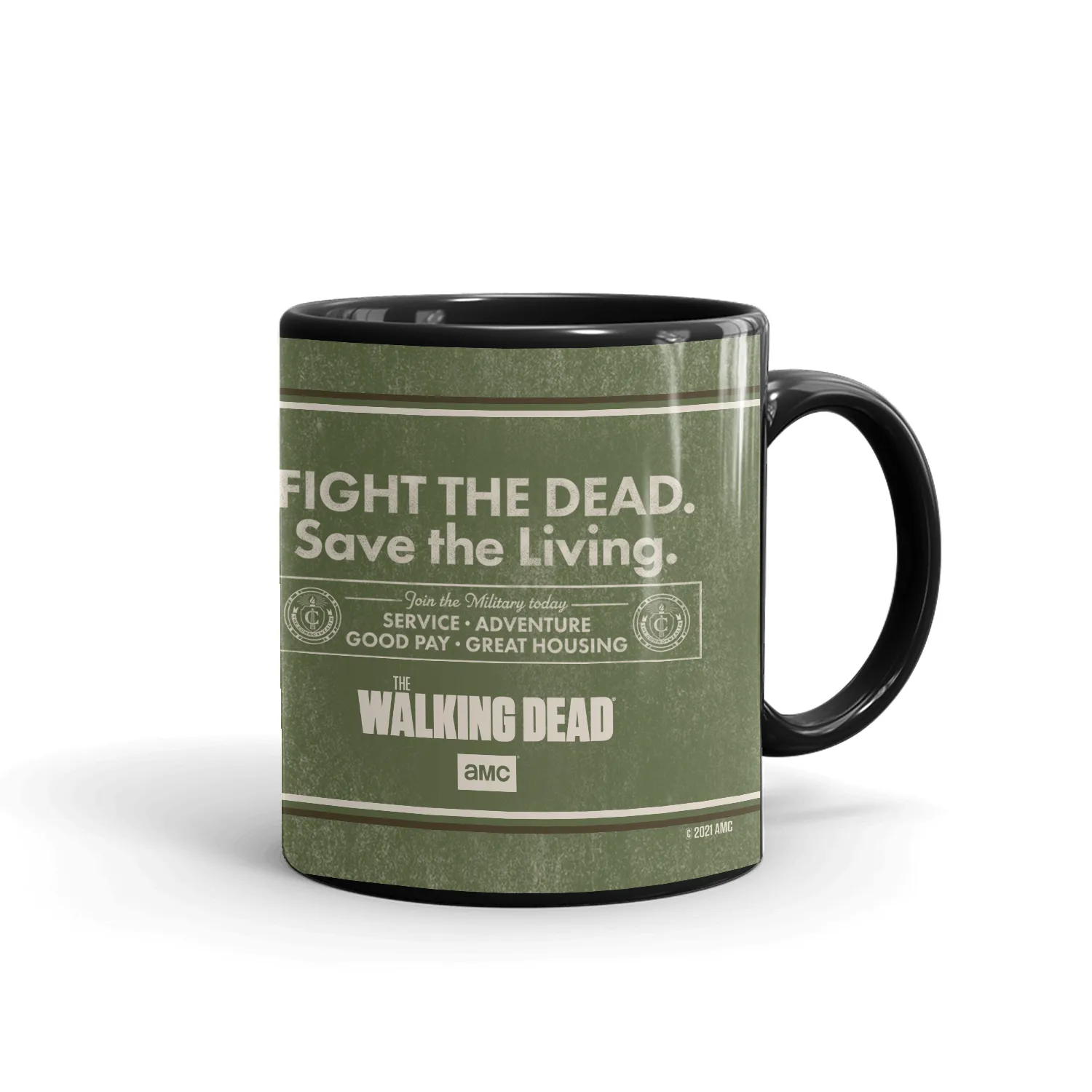 The Walking Dead Commonwealth Poster Black Mug