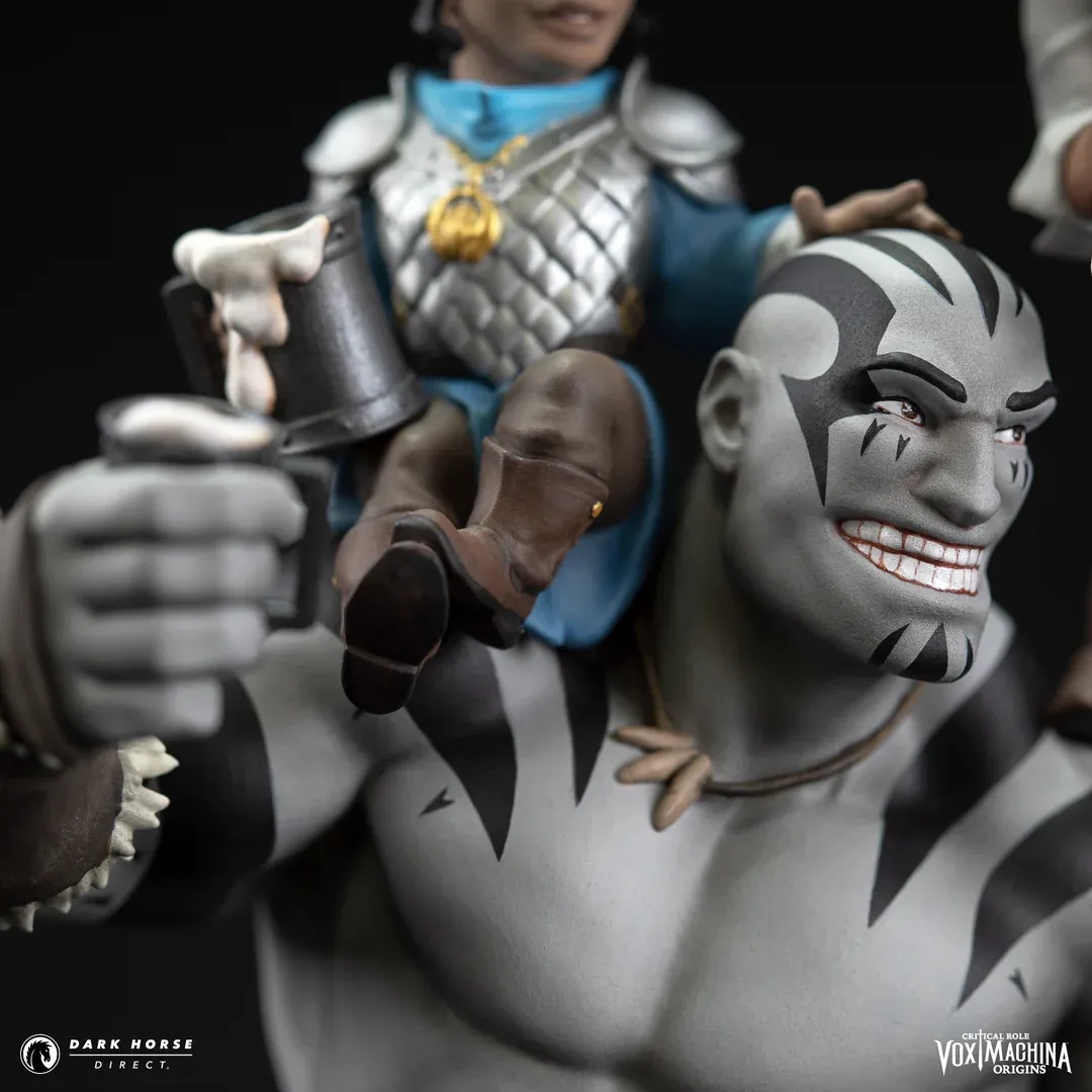 Vox Machina Origins - Grog Strongjaw, Pike Trickfoot, and Scanlan Shorthalt Bust