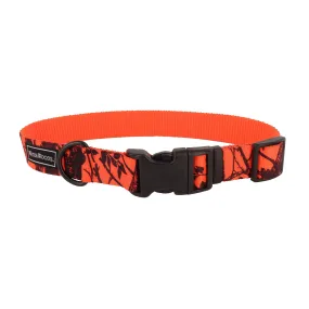 Water & Woods Blaze Adjustable Patterned Dog Collar, Large