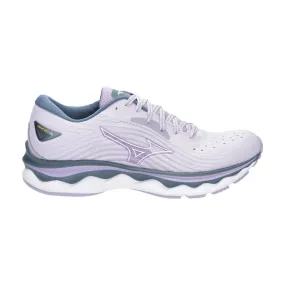 Women's Mizuno Wave Sky 6, Pastel Lilac/White, 9 B Medium